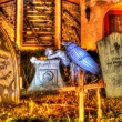 tn_Davis Graveyard - Sad Angel Between Tombstones
